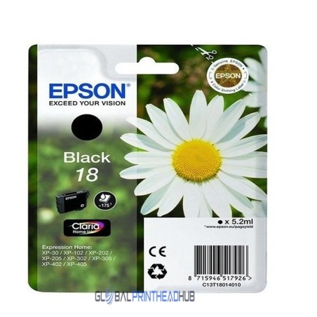 Epson Daisy T1801 Black Ink Cartridge C13T18014010