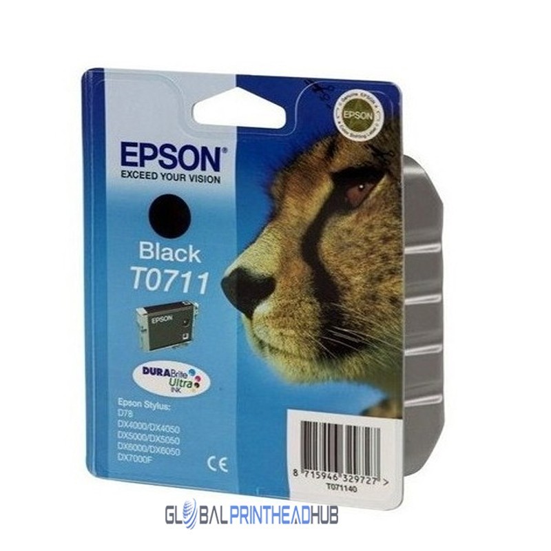 Epson Cheetah T0711 Black Ink Cartridge C13T07114012
